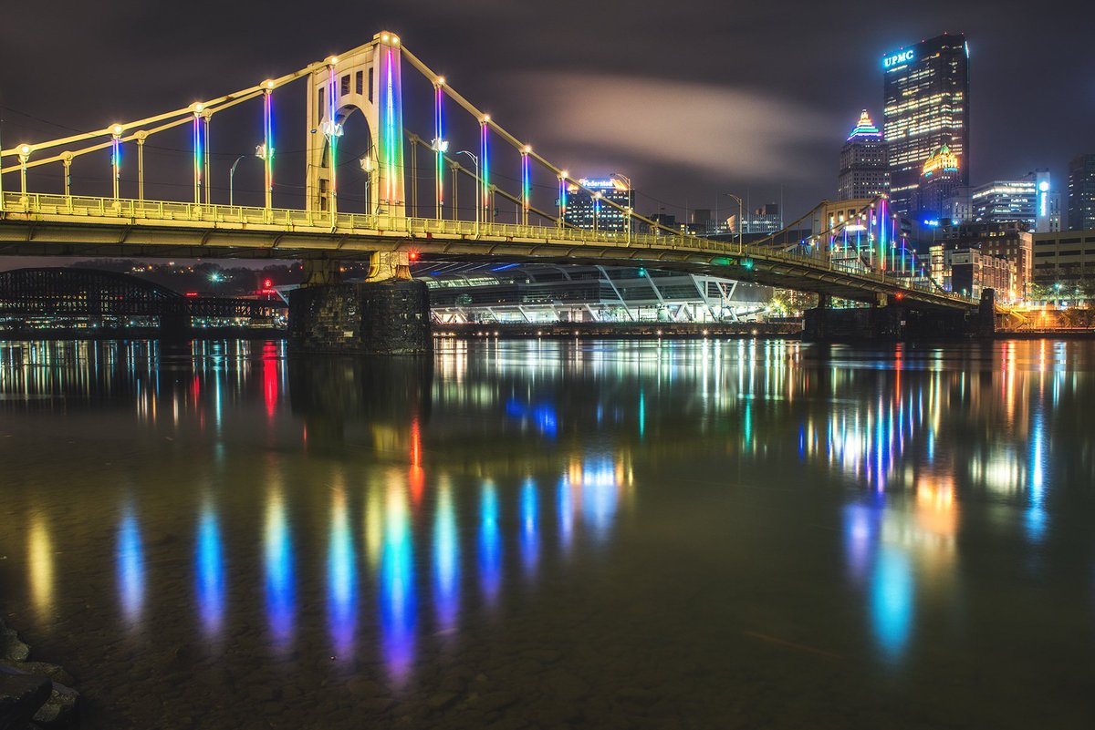 Energy Flow on the Rachel Carson Bridge, Pittsburgh PA. Image courtesy of Dave DiCello Photography